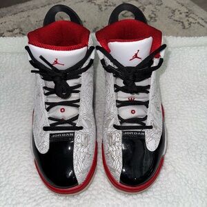 Jordan Red and Black High-Top Sneakers